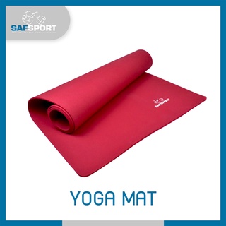 SAFSPORT เสื่อโยคะ ฟิตเนส Yoga Mat YM-05 แผ่นรองโยคะ ออกกำลังกาย เพื่อสุขภาพ ผสมยางฟองน้ำ มีน้ำหนัก ยึดผิวพื้นได้ดี