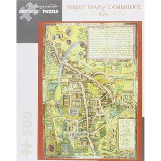 [จัดส่งฟรี] จิ๊กซอว์ Pomegranate ภาพ Street Map of Cambridge จำนวน 500 ชิ้น