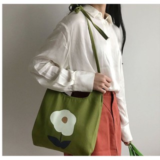 krapaorao กระเป๋าFlower shopping bag (S)รหัส 063