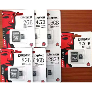 Kingston Memory Card Micro SDHC  2/4/8/16/32/64/128CB Class10 คิงส์ตันเมมโมรี่การ์ด SD Card