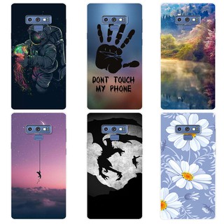 เคส Samsung Galaxy Note 9 Case Clear สวย การ์ตูน Printed เคสซิลิโคน Soft TPU Cover โทรศัพท์มือถือ Back For Samsung Note9 Case