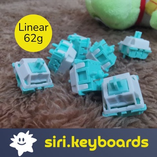 [พร้อมส่ง] [Linear] GATERON Milk Green Robin Mechanical Switch 62g