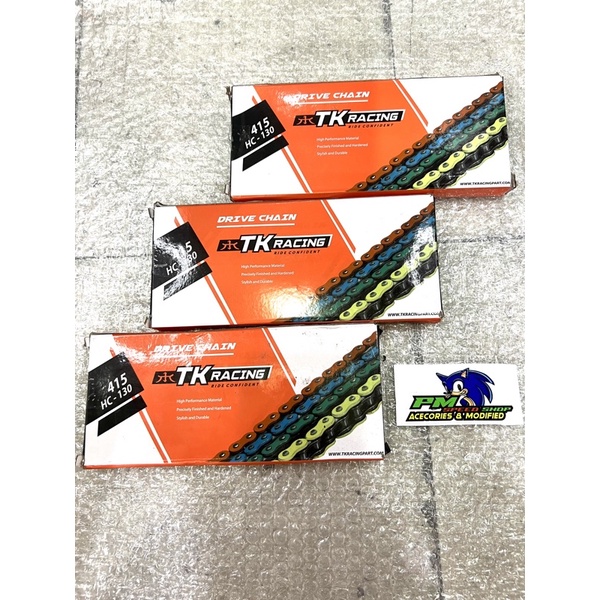 Tk Racing Chain 415HC-130 สีแดง