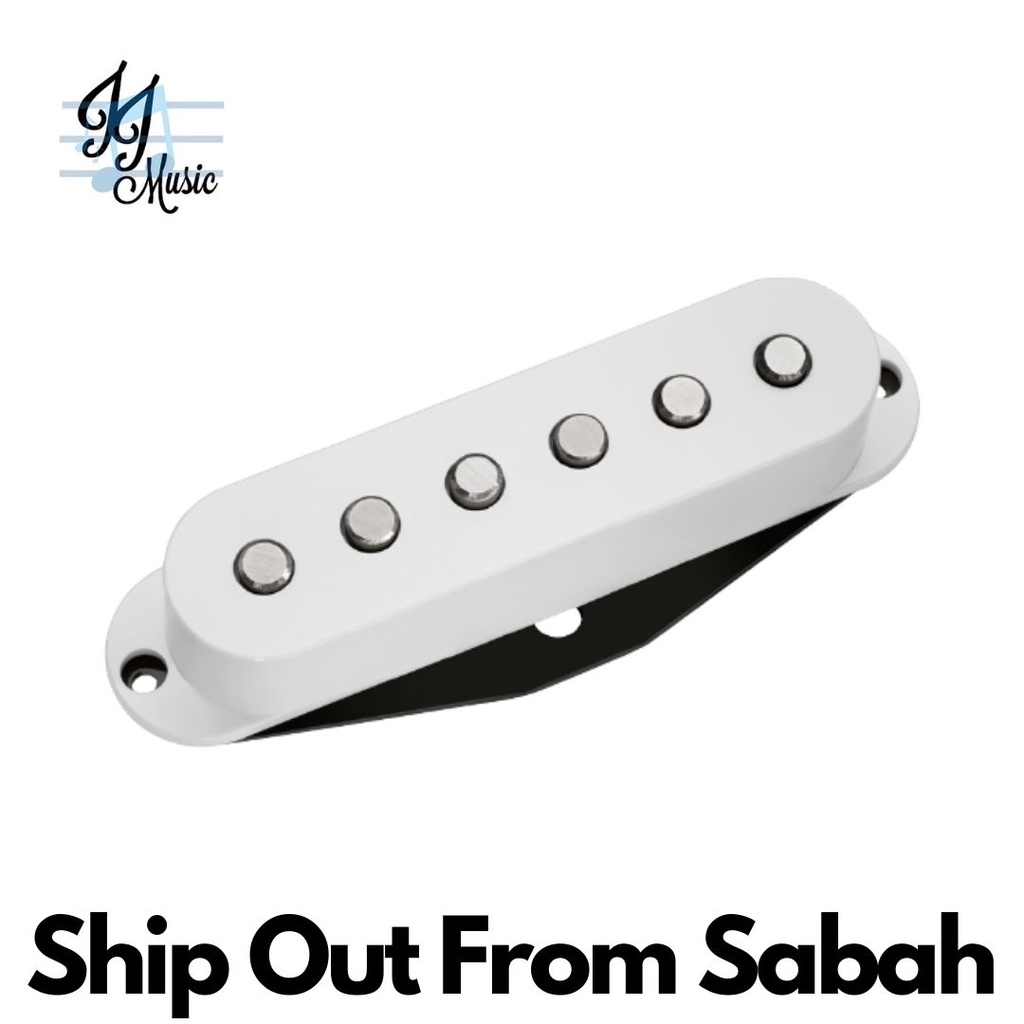 DiMarzio DP175W True Velvet Neck Single Coil Guitar Pickup, White (DP-175 / DP175 / DP 175)