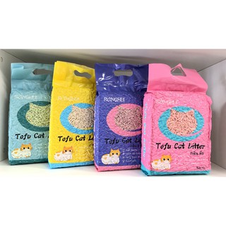 ToFu Cat Litter ทรายเต้าหู้อนามัย สำหรับแมว สูตรธรรมชาติ100% ขนาด6ลิตร