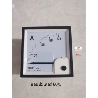 T&amp;B แอมป์มิเตอร์ (Ammeter) TB-96 60/5A ขนาด 96x96 mm.