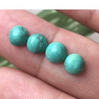 2.70ct4pcs Turquoise เทอร์คอยส์ ดิบ สีเขียวน้ำทะเล