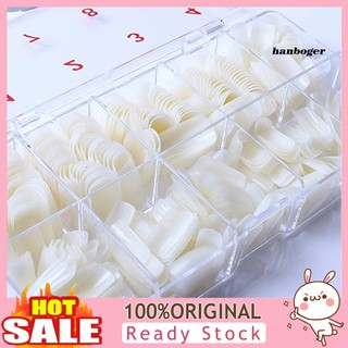 Han_ เล็บปลอมแฟชั่น แบบธรรมชาติ พร้อมกล่อง 500 ชิ้น