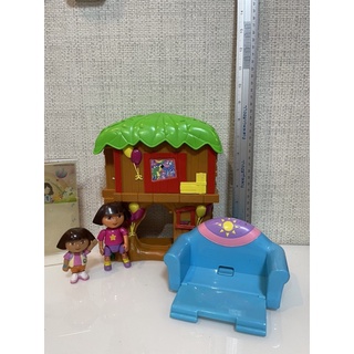 ฉากบ้าน Dora พร้อมตัวเล่น2ตัว สภาพ89% ตำหนิตามภาพ