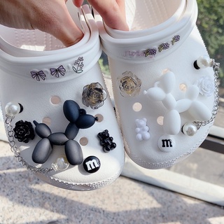 【💝Ooyoudo】12 ชิ้น ลูกโป่ง สุนัข จระเข้ jibz จี้  เสน่ห์ - โครค / จิ๊บ / ปุ่ม crocs / เสน่ห์ / DIY【แตะผู้หญิง jibbitz อุปกรณ์เสริม】