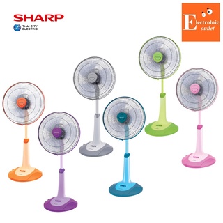 SHARP พัดลม 16 นิ้ว รุ่น PJ-SL163 ตั้งพื้น (สไลด์)