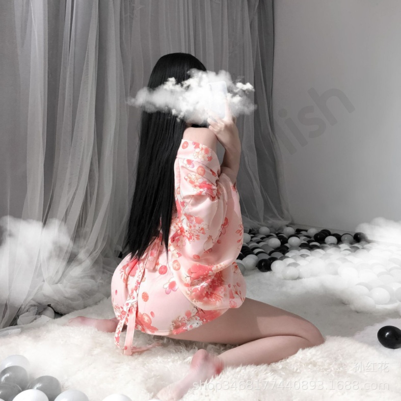 ชุดกิโมโนเซ็กซี่ สีชมพูสุดน่ารัก หวานๆ แอบแซ่บ เซ็กซี่มาก ได้ครบเซ็ท เซ็กซี่ สไตล์สาวญี่ปุ่น - รูปที่ 5