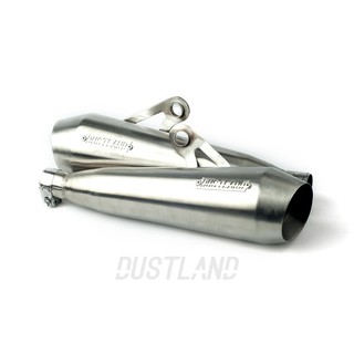 ท่อ Dustland shorty slip-on exhaust Triumph Street twin, Street cup, Speed twin1200,Thruxton R1200