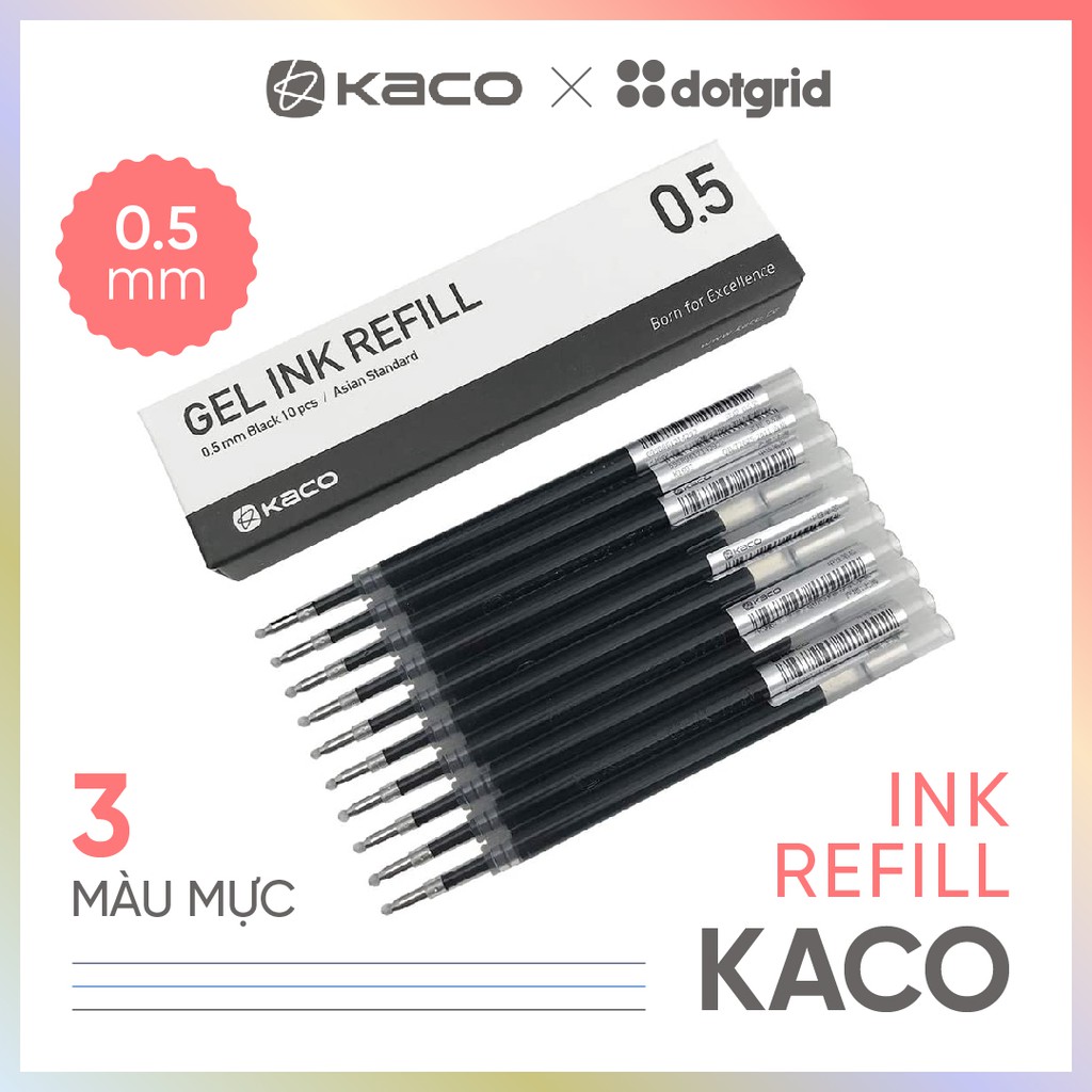 รีฟิลทดแทนสําหรับปากกาลูกลื่นเจล Kaco Pure และ Kaco Keybo (รีฟิลเดี่ยว)