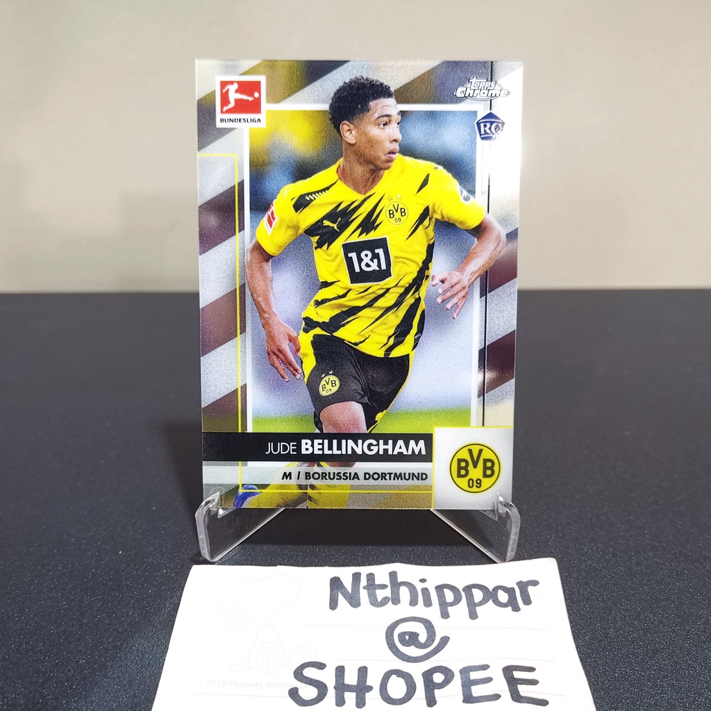 ขาย การ์ด Topps Chrome Bundesliga 2020-21 Jude Bellingham Base RC Dortmund ดอร์ทมุน การ์ดฟุตบอล การ์