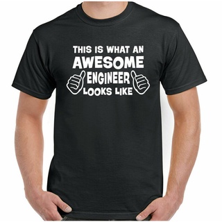 [S-5XL] Lastest เสื้อยืดลําลอง แขนสั้น คอกลม ทรงหลวม พิมพ์ลาย Awesome Engineer แฟชั่นสําหรับผู้ชาย