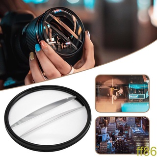 [ff86]Glass Kaleidoscope Prism Double Half Moon Camera Filter Accessories Photography Props