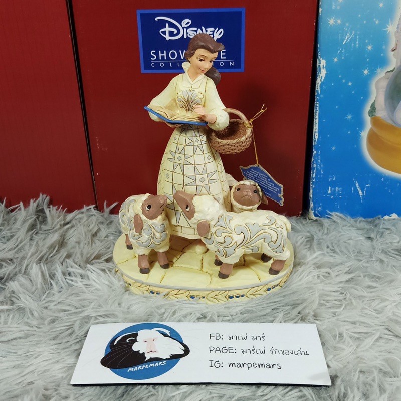 🎉พร้อมส่ง🎉Disney Traditions  by Jim Shore Bookish Beauty Belle with Sheep Collectors Figurine