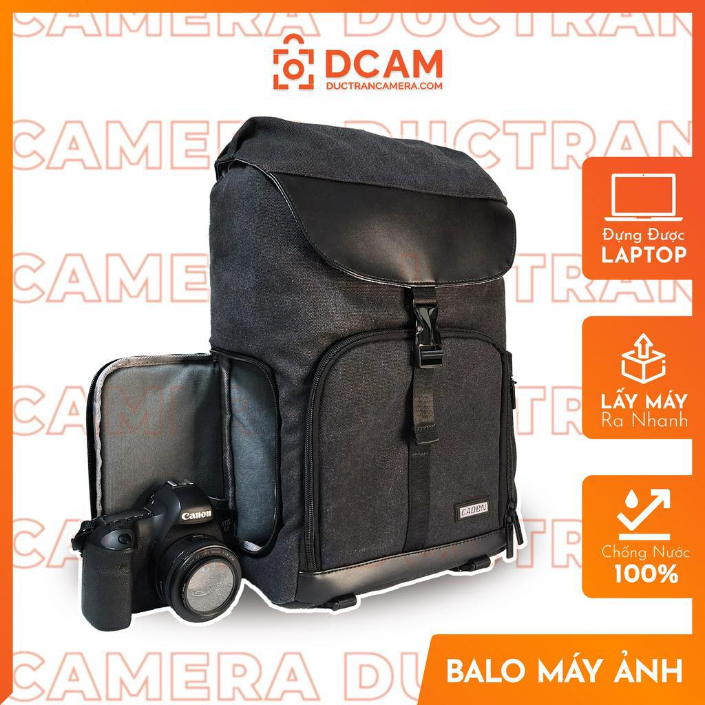 Caden Vintage Camera Backpack Waterproof Quick Operation - ถือแล ็ ปท ็ อปขนาด 15 นิ ้ ว - CDL5