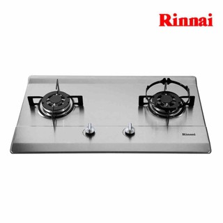เตาฝัง 2 หัวเตา หน้าสแตนเลสหนา RINNAI รุ่น RB-712N-S - สีเงิน