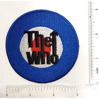 The Who Logo rock band logo โลโก้วงดนตรีร็อค ตัวรีดติดเสื้อ เย็บติดเสื้อ ตกแต่งเครื่องแต่งกาย