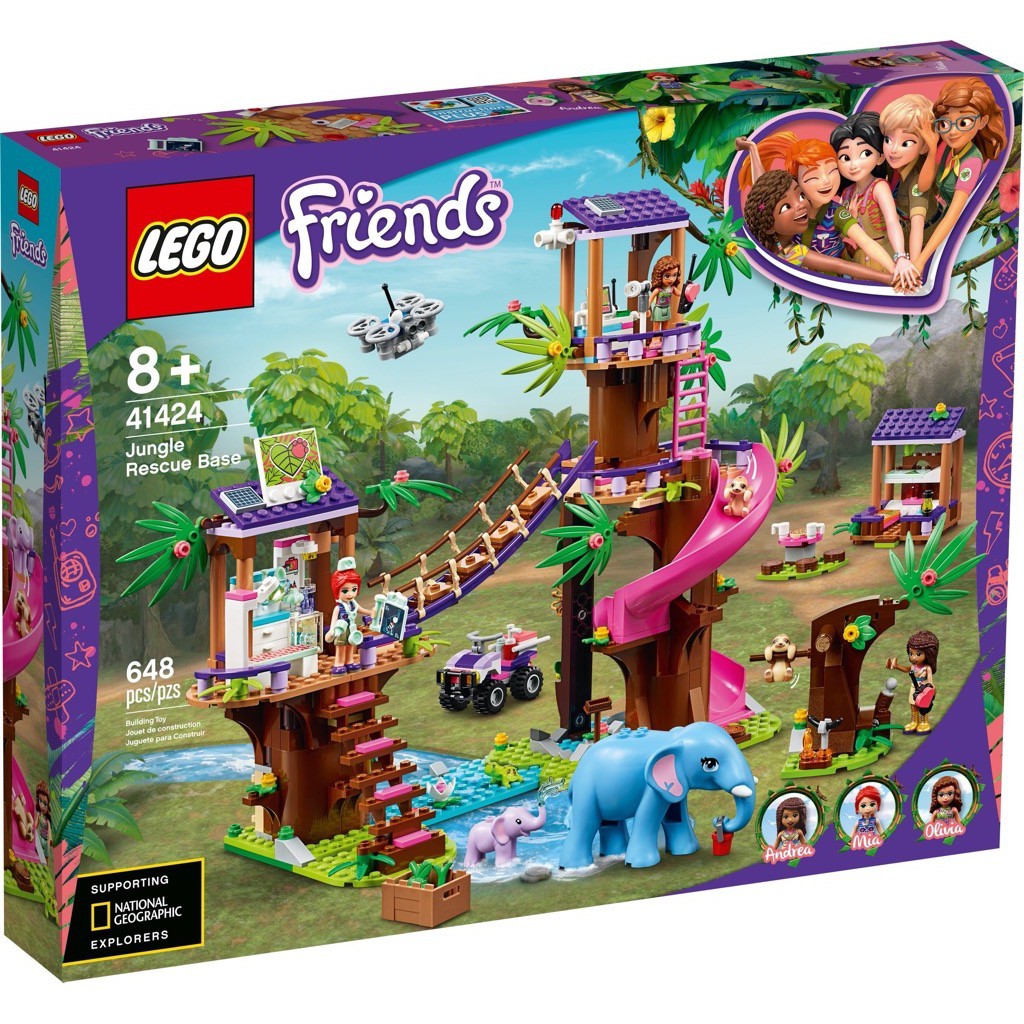 เลโก้ LEGO Friends 41424 Jungle Rescue Base