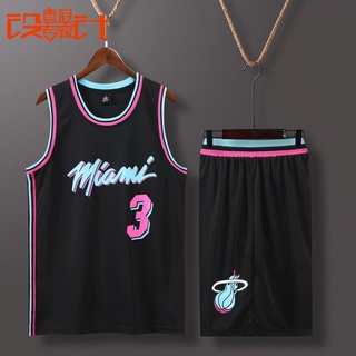 ชุดบาสเกตบอล Miami Heat สกรีนเบอร์