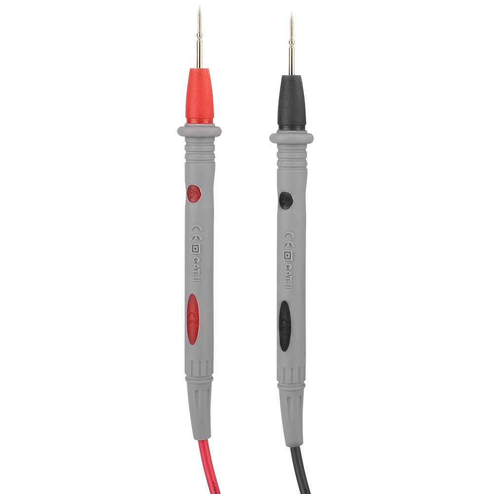 Pt1006 Multimeter Testpen Set - Naaldpunt + 1000V 20A Meetkabel 90 Cm, Siliconen, Compatibel Met De Meeste Multimeters
