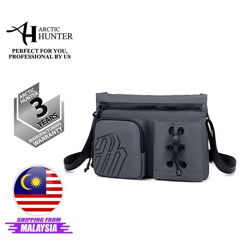 Arctic Hunter i-Visage Sling Bag Cool Design Messenger Bag ช่องใส่แท็บเล็ต (9.7")