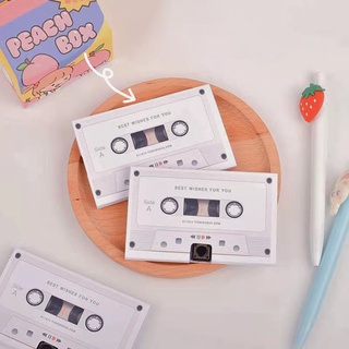 การ์ดอวยพรวันเกิด รูปทรงเทปคาสเซ็ต แบบบันทึกเสียงได้ DIY จำนวน 1 ชิ้น