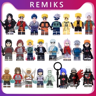 ของเล่นตัวต่อ ฟิกเกอร์ นารูโตะ Uzumaki Naruto Uchiha Sasuke Kakashi Boruto Series Ninja Shippuden