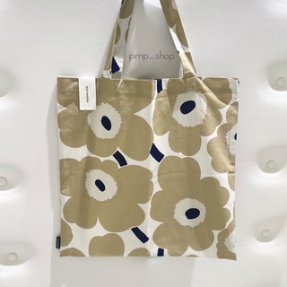 ✅พร้อมส่ง Marimekko Totebag ดอกเบจครีม (ของแท้ 100%  พร้อมส่ง)