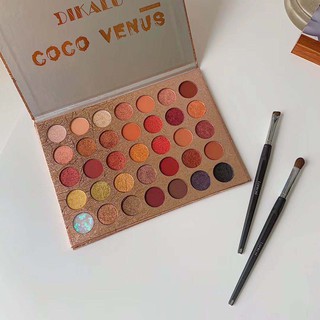 ขายจากโรงงาน ของแท้ COCO VENUS อายแชโดว์สีชิมเมอร์ แมท กันน้ำ DIKALU（35 สี) FOCALLURE