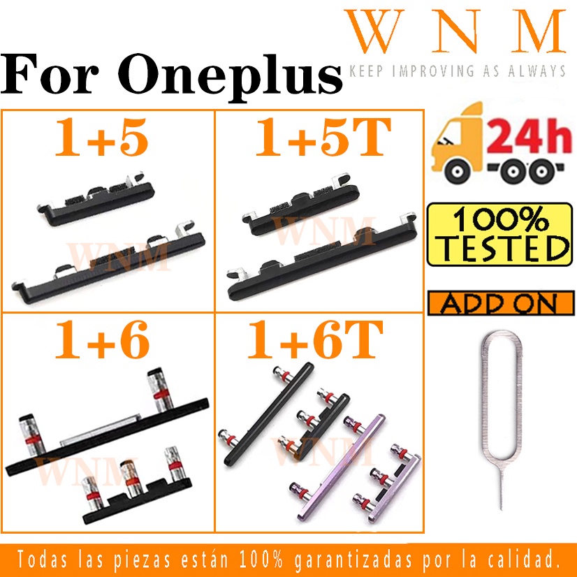 ปุ่มเปิดปิดสําหรับ Oneplus 5 5T 6 6T T ปุ่มปุ่มและด้านข้างปิดระดับเสียงขึ้นและลงด้านข้างอะไหล่ทดแทน