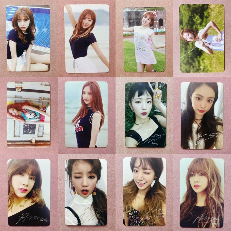 Apink Bomi Naeun Namjoo Hayoung Official Photocard - หน่วยความจําสีชมพู การปฎิวัติสีชมพู ที่รัก pc