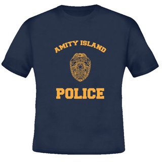 เสื้อยืด พิมพ์ลายตํารวจ Amity Police Jaws 2022 แฟชั่นยอดนิยม สําหรับผู้ชายS-5XL