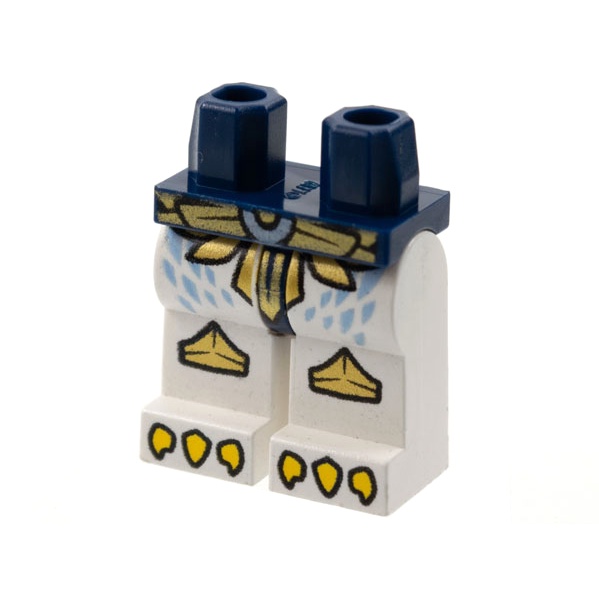 LEGO Minifigure Legs WHITE Hips and Legs w SW Stormtrooper Black Leggings Armor 