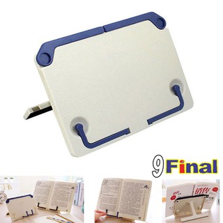 9final Portable Bookstand ปรับมุมได้ 60 องศา Standวางอัลบัม Standวางโน๊ตดนตรี Multi Function BookStand NoteStand (สีขาว)
