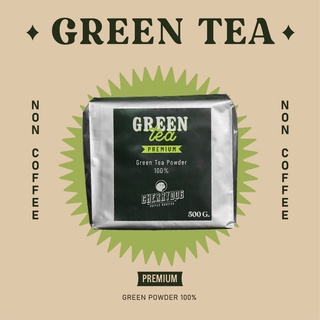 Cherrydog | ผงชาเขียวหอมกลิ่นมะลิ เกรดคุณภาพ ขนาด 500g. | 1kg. | Jasmine Green Tea