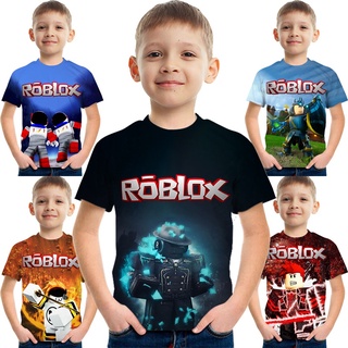 【พร้อมส่ง】Roblox เสื้อยืดแขนสั้นลําลอง ใส่สบาย พิมพ์ลายการ์ตูนอนิเมะ เหมาะกับของขวัญวันเกิด แฟชั่นสําหรับเด็กผู้ชาย