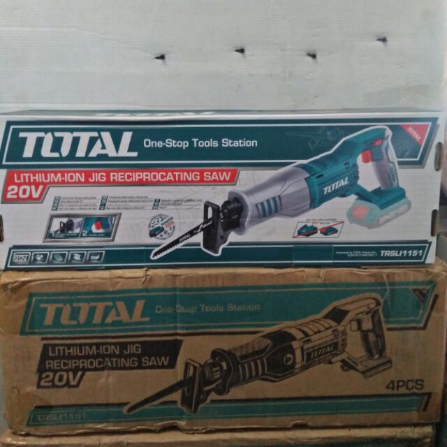 TOTAL เลื่อยชักแบตไร้สาย20 V LITHIUM-ON JIG RECIPROCATING SAW TRSLI1151