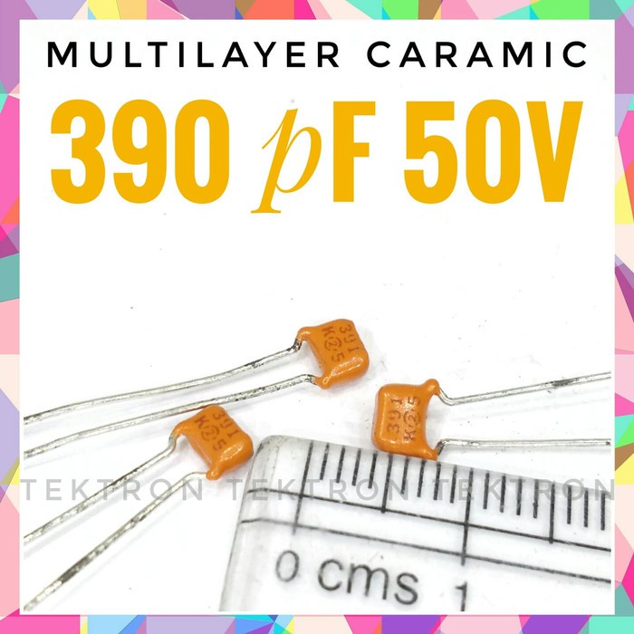 Multilayer 390pF 50V เซรามิค 391