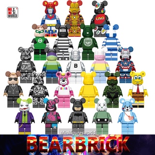 ฟิกเกอร์ตัวต่อ รูปหมี Bearbricks Bear ขนาดเล็ก เหมาะกับของขวัญ ของเล่นสําหรับเด็ก