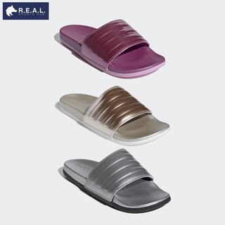 💸ลด45.-ใส่โค้ดRSPRAUG1💸รองเท้าแตะ Adidas รุ่น Adilette Comfort สีเงิน เบจ ม่วง เมทาลิค [FW7683 FY7898 FY7899]
