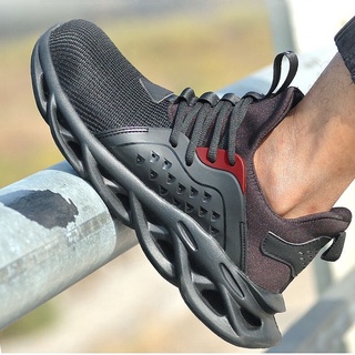 รองเท้าบูทเซฟตี้ ผ้าตาข่าย ระบายอากาศได้ดี ป้องกันการเจาะ เพื่อความปลอดภัย เหมาะกับใส่ทํางานกลางแจ้ง สําหรับผู้ชาย