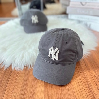 &lt;พร้อมส่ง&gt;หมวก MLB N-Cover Ball Cap หมวก สีเทา logo NY Free size