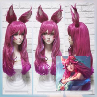 Ahri​ blossom LOL wig วิกอาริ​ วิกชมพูลอน60m