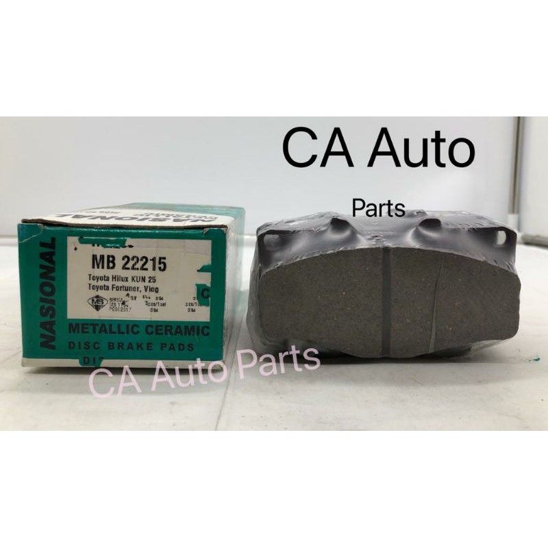 TOYOTA HILUX KUN25, FRONTUNER VIGO FRONT NASIONAL DISC BRAKE PAD MB22215