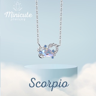 Minicutejewelry 🌟สร้อยคอเงินแท้ 925 ราศีพิจิก Scorpio ♏️  สร้อยคอผู้หญิง สร้อยเงิน จี้เงิน เครื่องประดับเงินแท้ ของขวัญ