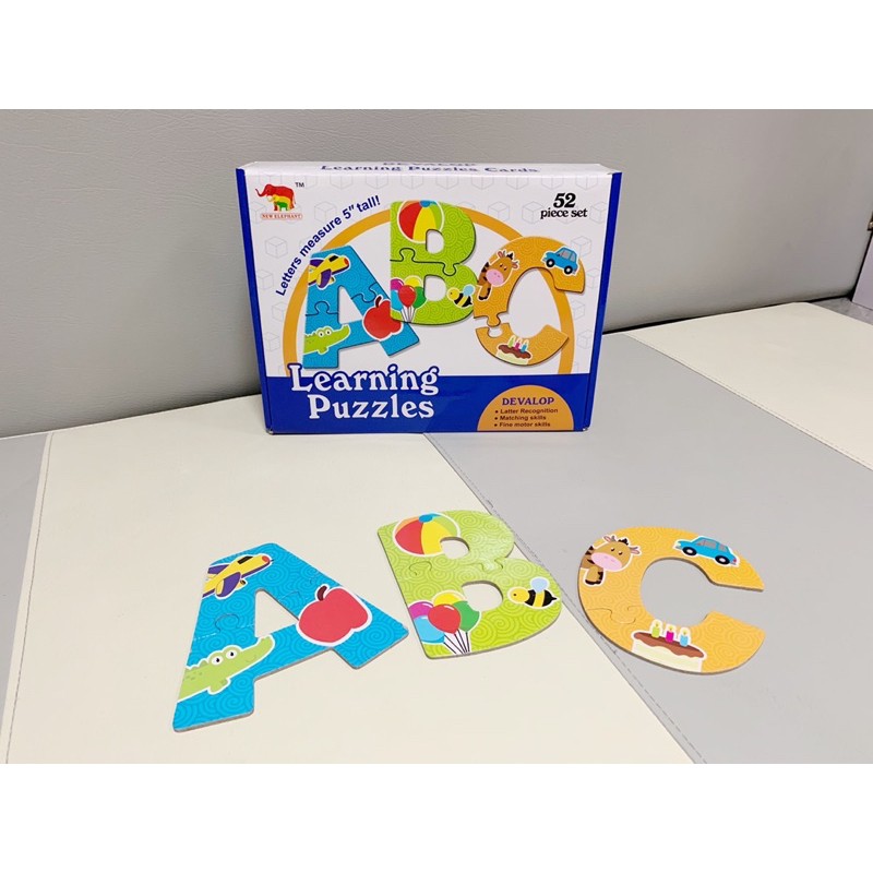 จิ๊กซอว์ ABC ฝึกตัวอักษร มี 26 แบบ A-Z เสริมพัฒนาการ